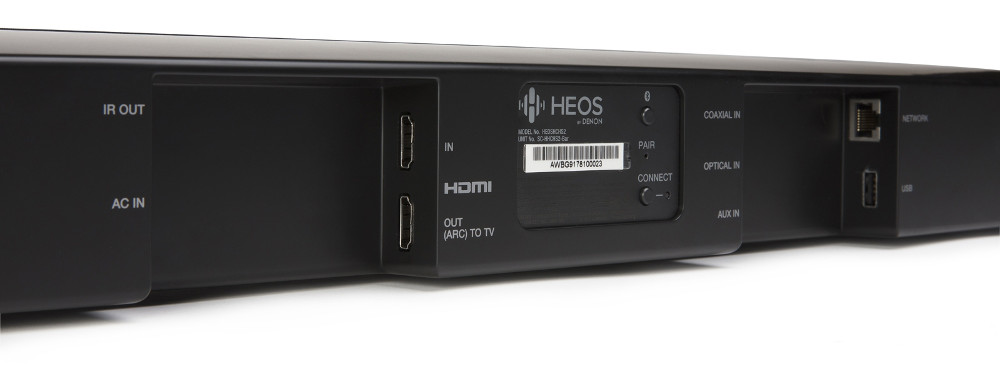 Denon Heos Home Cinema HS2 soundbar connessioni